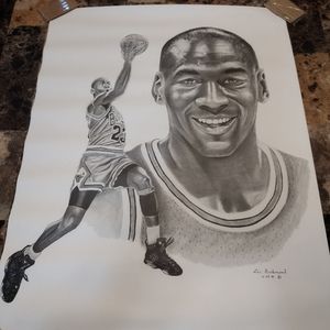 Vintage Michael Jordan Poster 24x18 1991